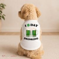 I Love Day Drinking St Patrick's Day Party Doggie Tank thumb 2