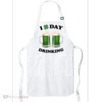 I Love Day Drinking St Patrick's Day Party Apron thumb 0