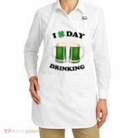 I Love Day Drinking St Patrick's Day Party Apron thumb 2