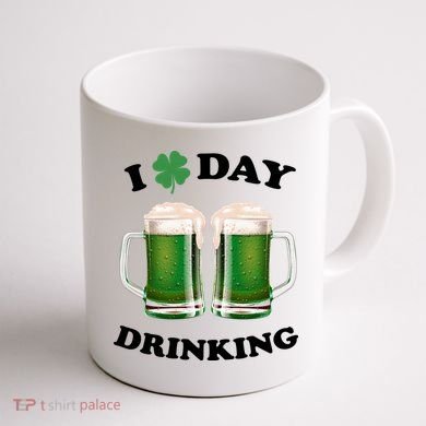 I Love Day Drinking St Patrick's Day Party Coffee Mug back