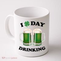 I Love Day Drinking St Patrick's Day Party Coffee Mug thumb 0