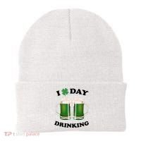 I Love Day Drinking St Patrick's Day Party Beanie thumb 0