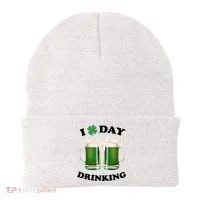 I Love Day Drinking St Patrick's Day Party Beanie thumb 0