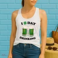 I Love Day Drinking St Patrick's Day Party Women's Tank Top thumb 2