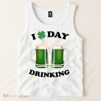I Love Day Drinking St Patrick's Day Party Tank Top thumb 2