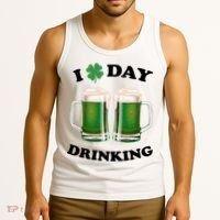 I Love Day Drinking St Patrick's Day Party Tank Top thumb 3