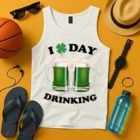 I Love Day Drinking St Patrick's Day Party Tank Top thumb 4