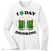 I Love Day Drinking St Patrick's Day Party Women's Long Sleeve Shirt thumb 0
