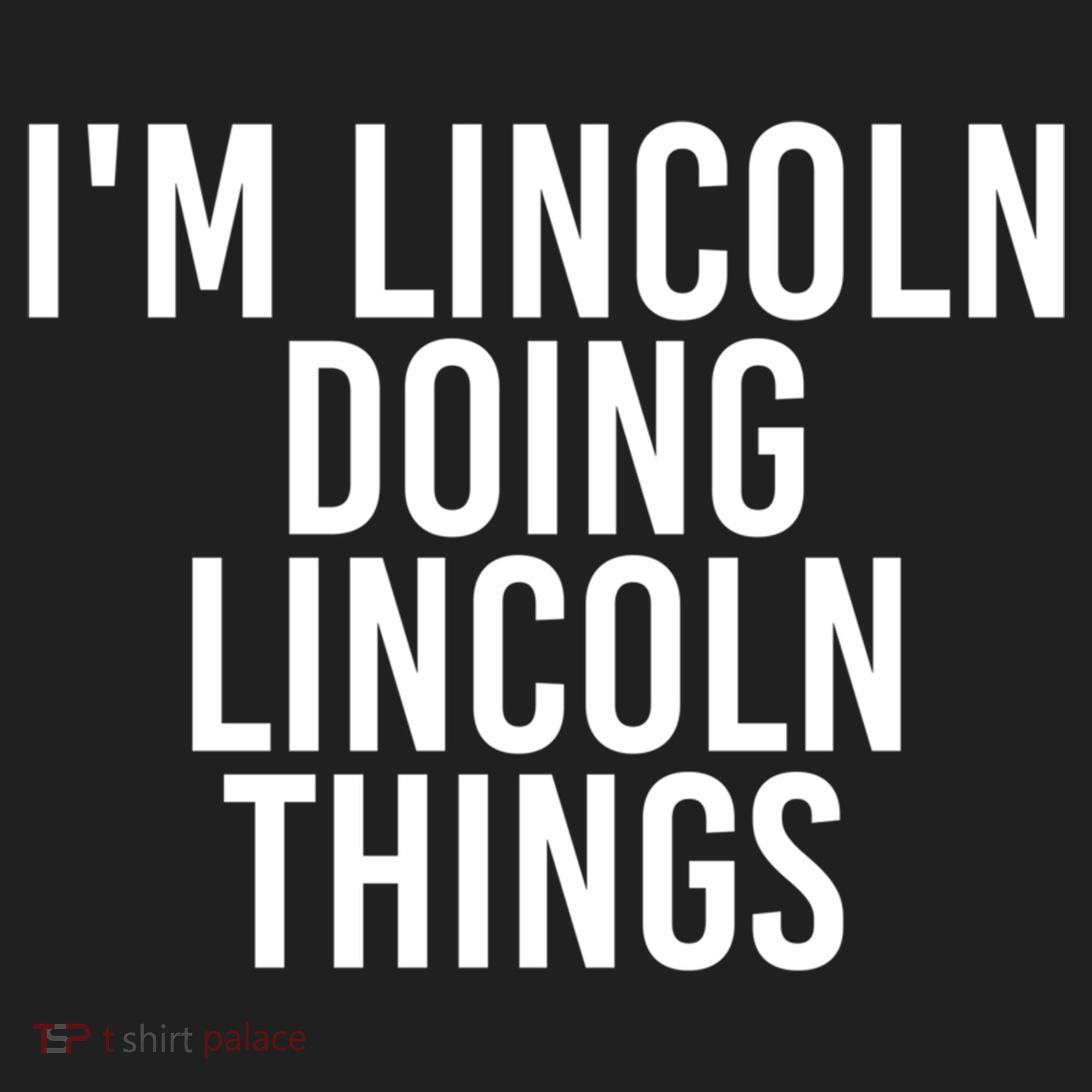 I'm Lincoln Doing Lincoln Things Funny Birthday Gift Idea Gift Golf Towel