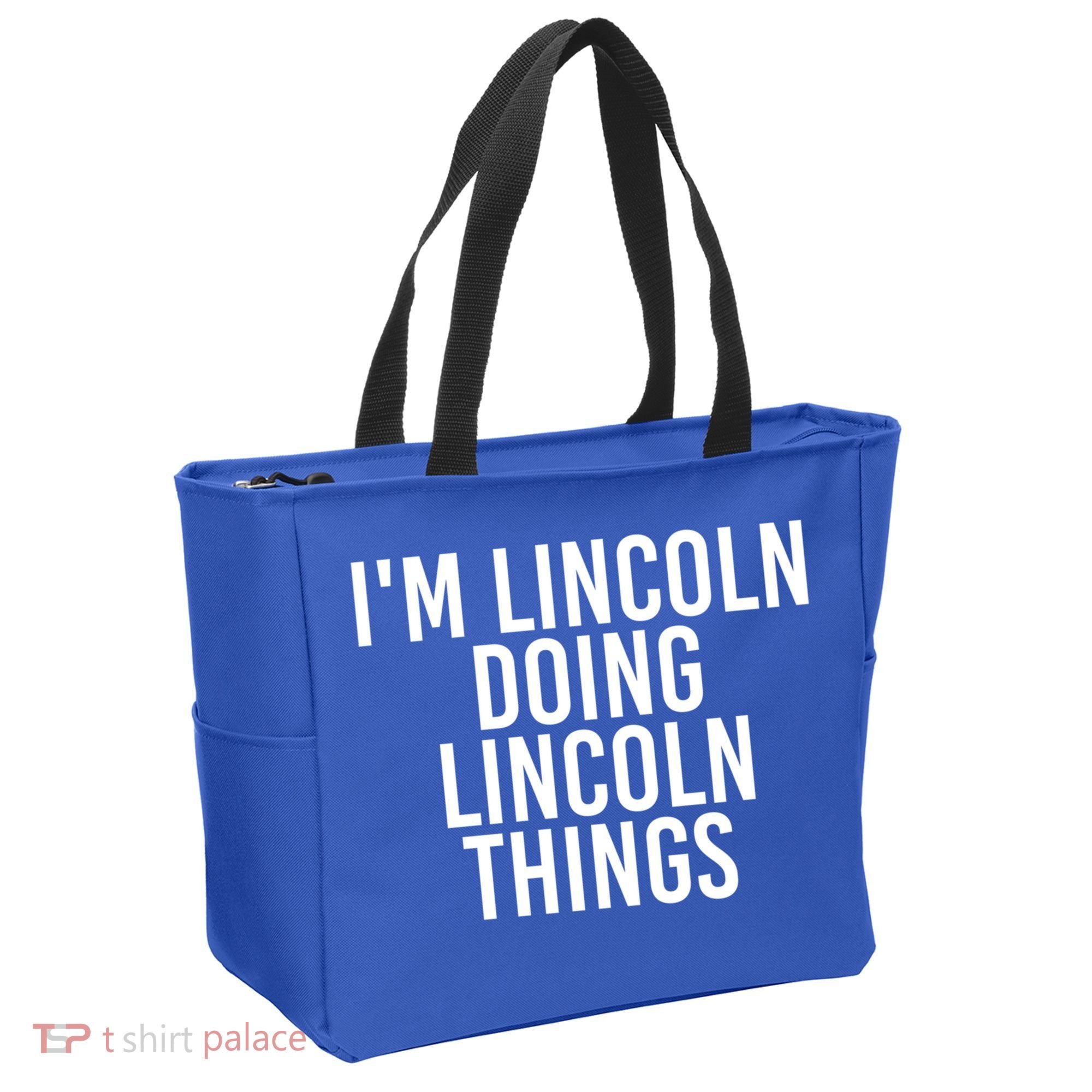 I'm Lincoln Doing Lincoln Things Funny Birthday Gift Idea Gift Tote Bag