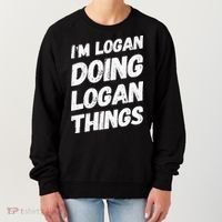 IM Logan Doing Logan Things Personalized Name Logan Gifts Women's Sweatshirt thumb 0