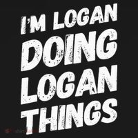 IM Logan Doing Logan Things Personalized Name Logan Gifts Backpack thumb 2