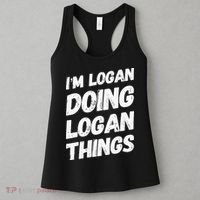 IM Logan Doing Logan Things Personalized Name Logan Gifts Women's Tank Top thumb 3