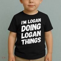 IM Logan Doing Logan Things Personalized Name Logan Gifts Toddler T-Shirt thumb 2