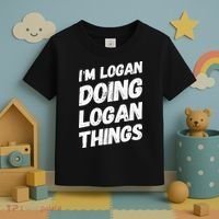 IM Logan Doing Logan Things Personalized Name Logan Gifts Toddler T-Shirt thumb 3