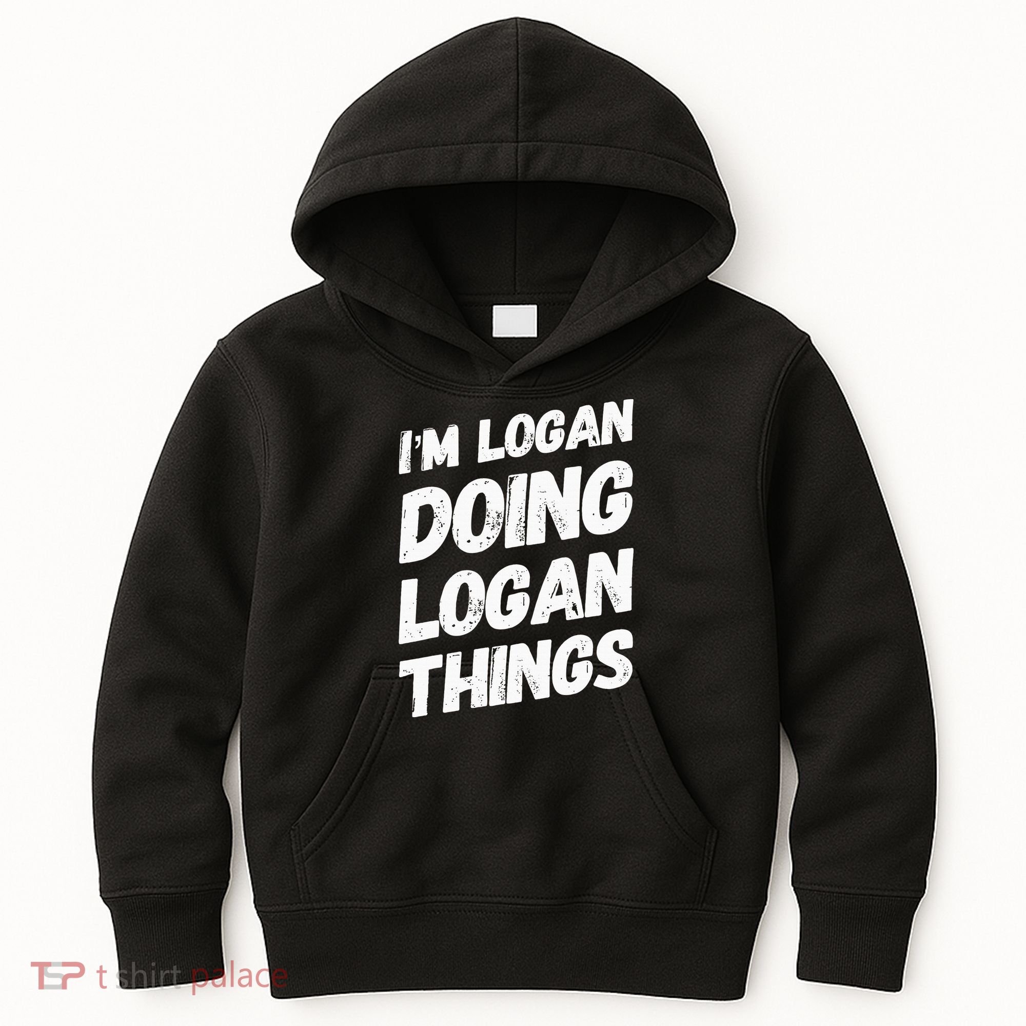 IM Logan Doing Logan Things Personalized Name Logan Gifts Kids Hoodie