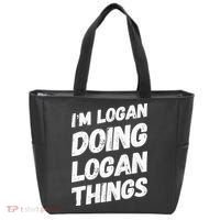 IM Logan Doing Logan Things Personalized Name Logan Gifts Tote Bag thumb 0