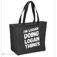 IM Logan Doing Logan Things Personalized Name Logan Gifts Tote Bag thumb 2