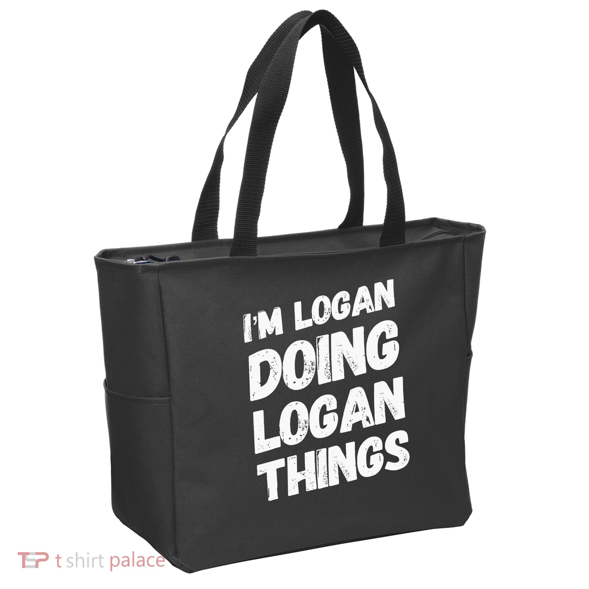 IM Logan Doing Logan Things Personalized Name Logan Gifts Tote Bag