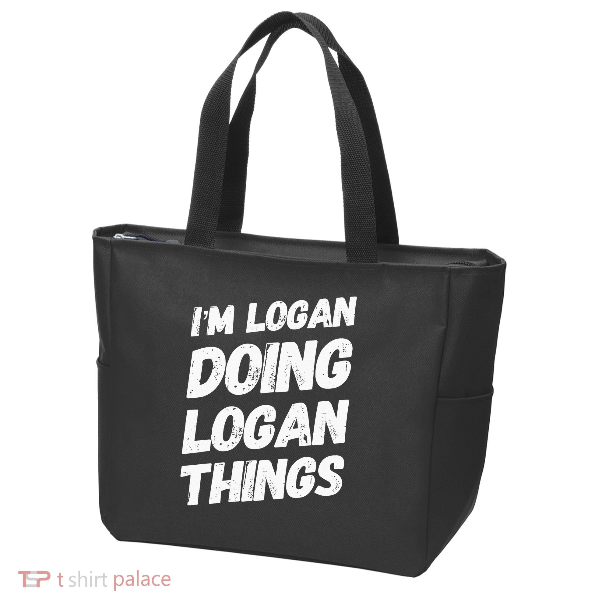 IM Logan Doing Logan Things Personalized Name Logan Gifts Tote Bag