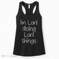 I'm LANI Doing Funny Things Women Birthday Name Gift Idea Women's Tank Top thumb 0