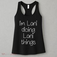 I'm LANI Doing Funny Things Women Birthday Name Gift Idea Women's Tank Top thumb 3