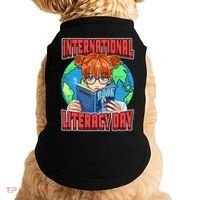 International Literacy Day September 8th Teacher Reading Doggie Tank thumb 0