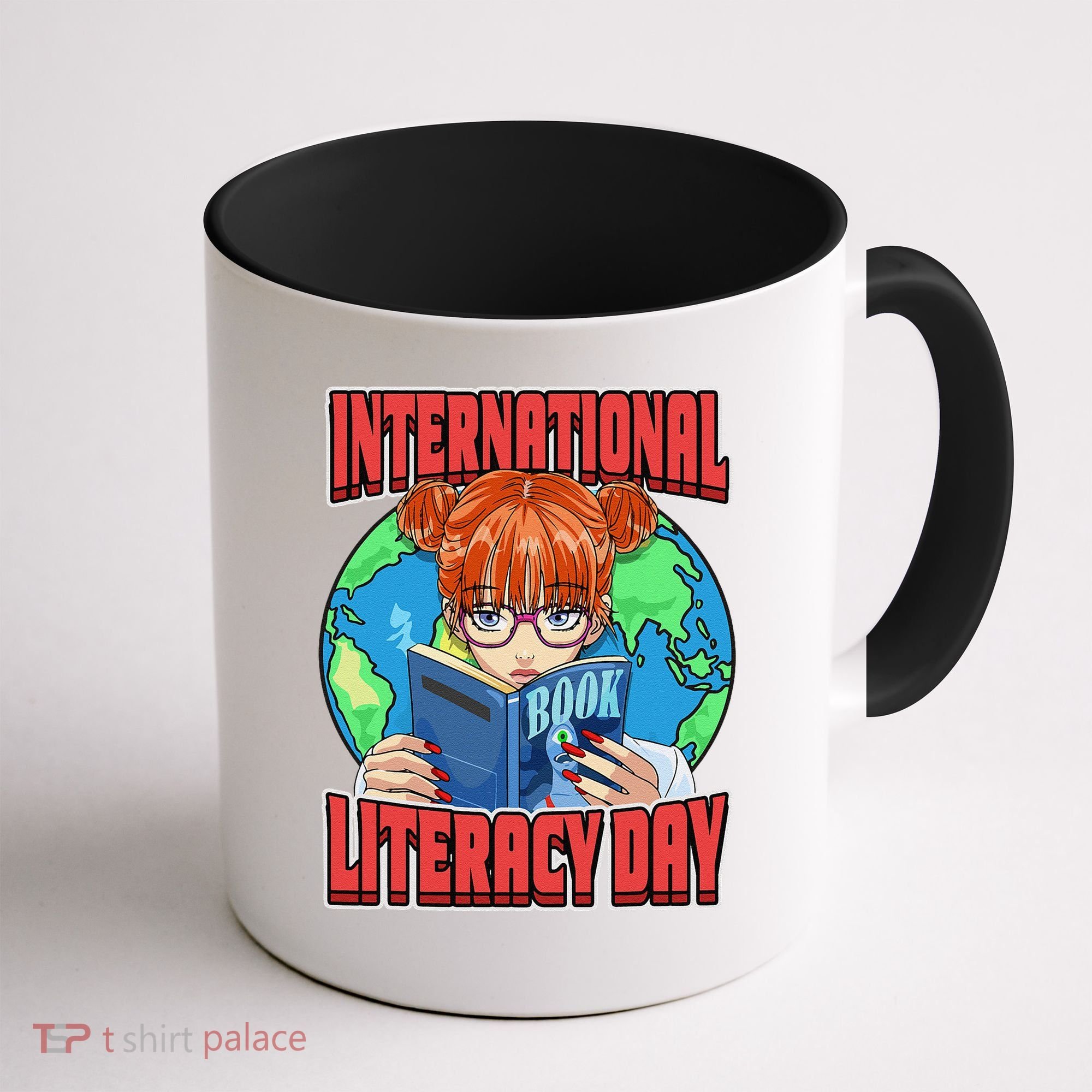 International Literacy Day September 8th Teacher Reading Coffee Mug
