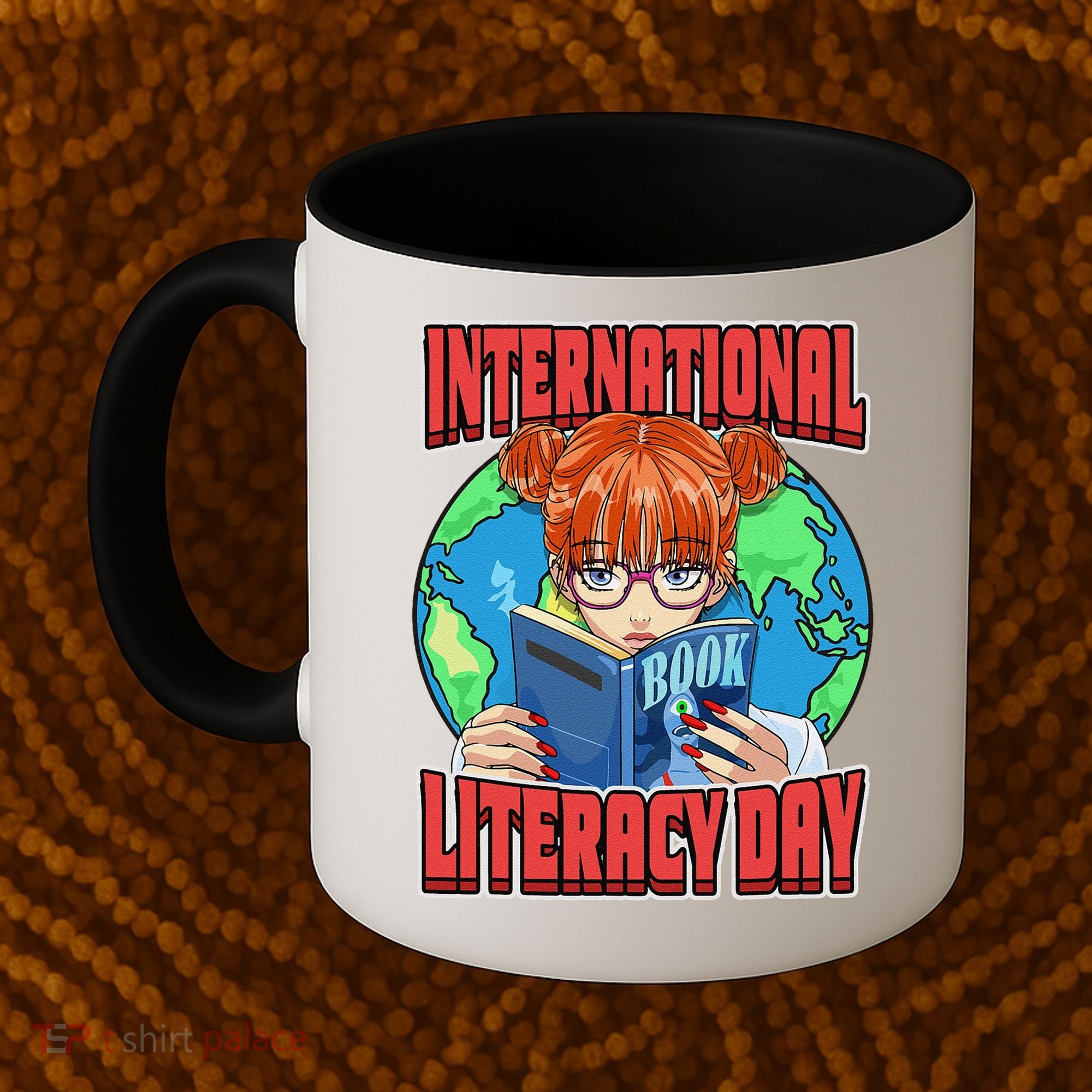 International Literacy Day September 8th Teacher Reading Coffee Mug