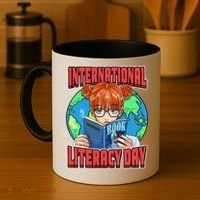International Literacy Day September 8th Teacher Reading Coffee Mug thumb 4