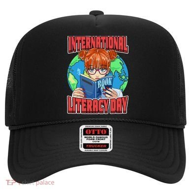 International Literacy Day September 8th Teacher Reading Hat