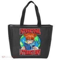 International Literacy Day September 8th Teacher Reading Tote Bag thumb 0