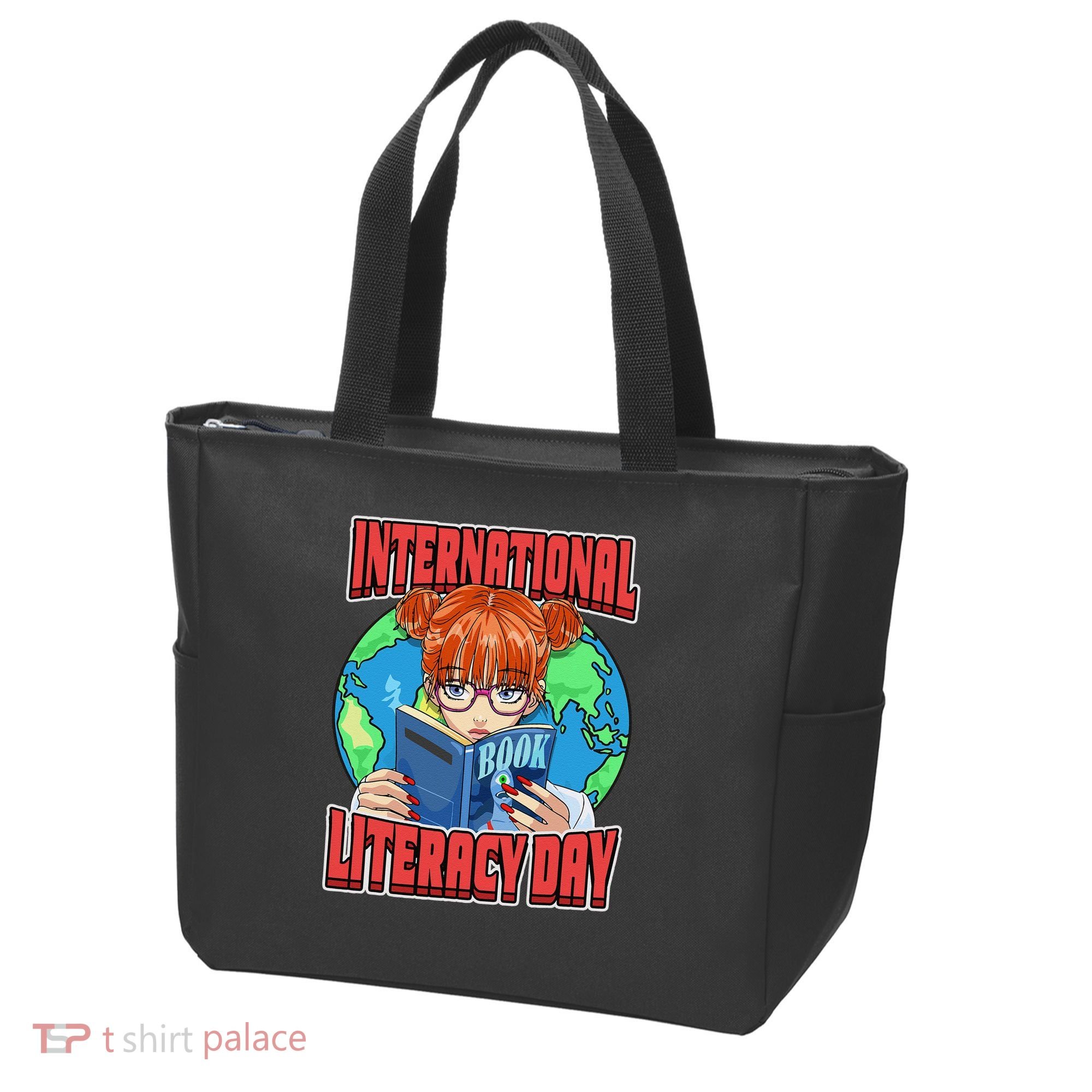 International Literacy Day September 8th Teacher Reading Tote Bag