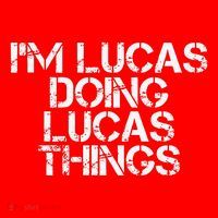 I'M LUCAS DOING LUCAS THINGS Funny Birthday Name Gift Idea Santa Hat thumb 1