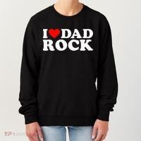 I Love Dad Rock Funny Old Classic Music Humor Statement Women's Sweatshirt thumb 0