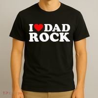 I Love Dad Rock Funny Old Classic Music Humor Statement T-Shirt thumb 3