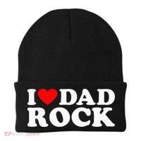 I Love Dad Rock Funny Old Classic Music Humor Statement Beanie thumb 0