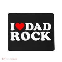 I Love Dad Rock Funny Old Classic Music Humor Statement Mousepad thumb 0