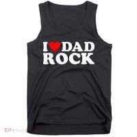 I Love Dad Rock Funny Old Classic Music Humor Statement Tank Top thumb 0