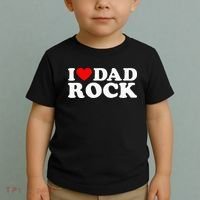 I Love Dad Rock Funny Old Classic Music Humor Statement Toddler T-Shirt thumb 2