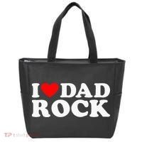 I Love Dad Rock Funny Old Classic Music Humor Statement Tote Bag thumb 0