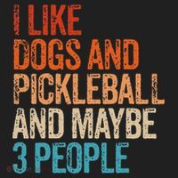 I Like Dogs Pickleball And Maybe 3 People Women's Sweatshirt thumb 2