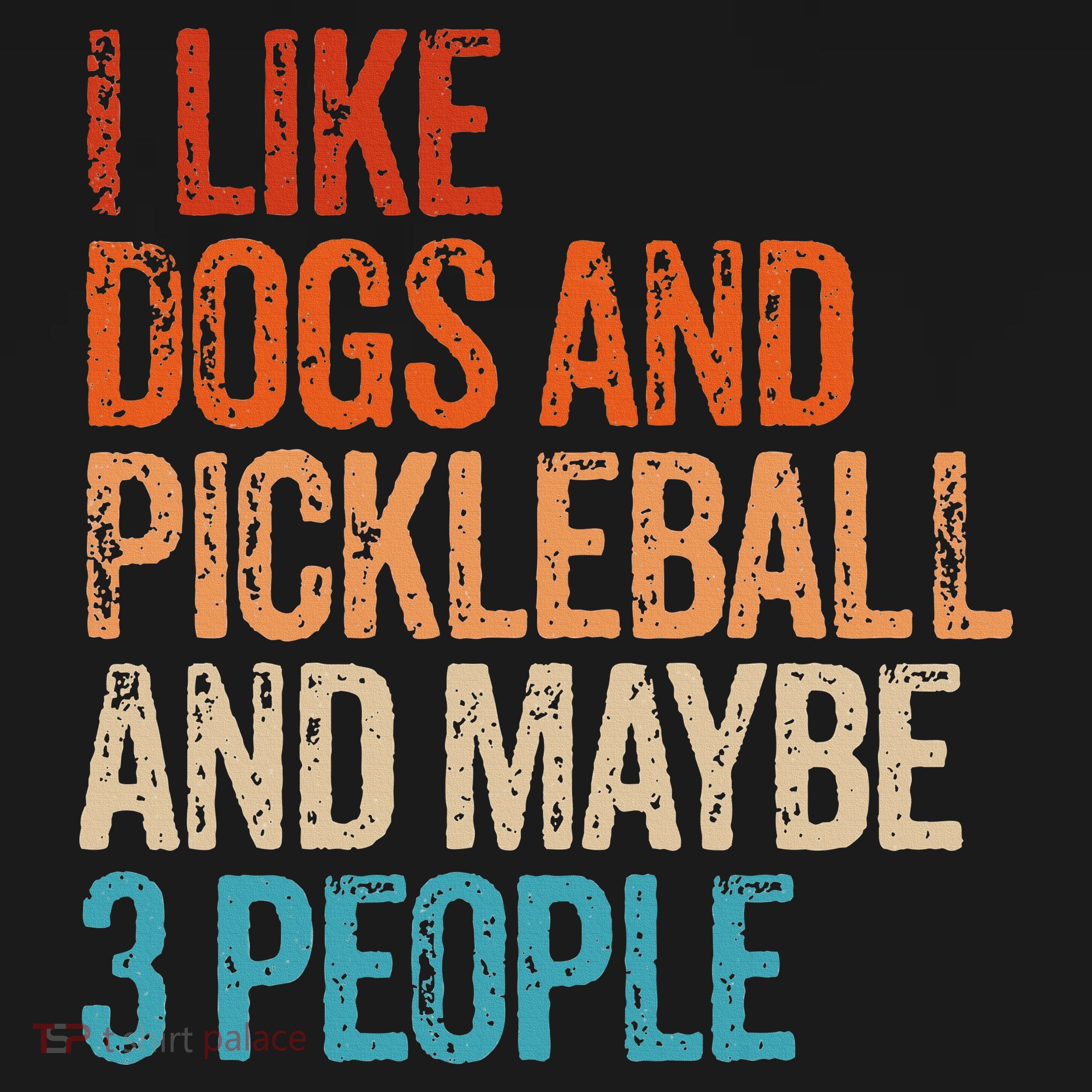 I Like Dogs Pickleball And Maybe 3 People Women's Hoodie