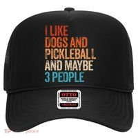 I Like Dogs Pickleball And Maybe 3 People Hat thumb 0