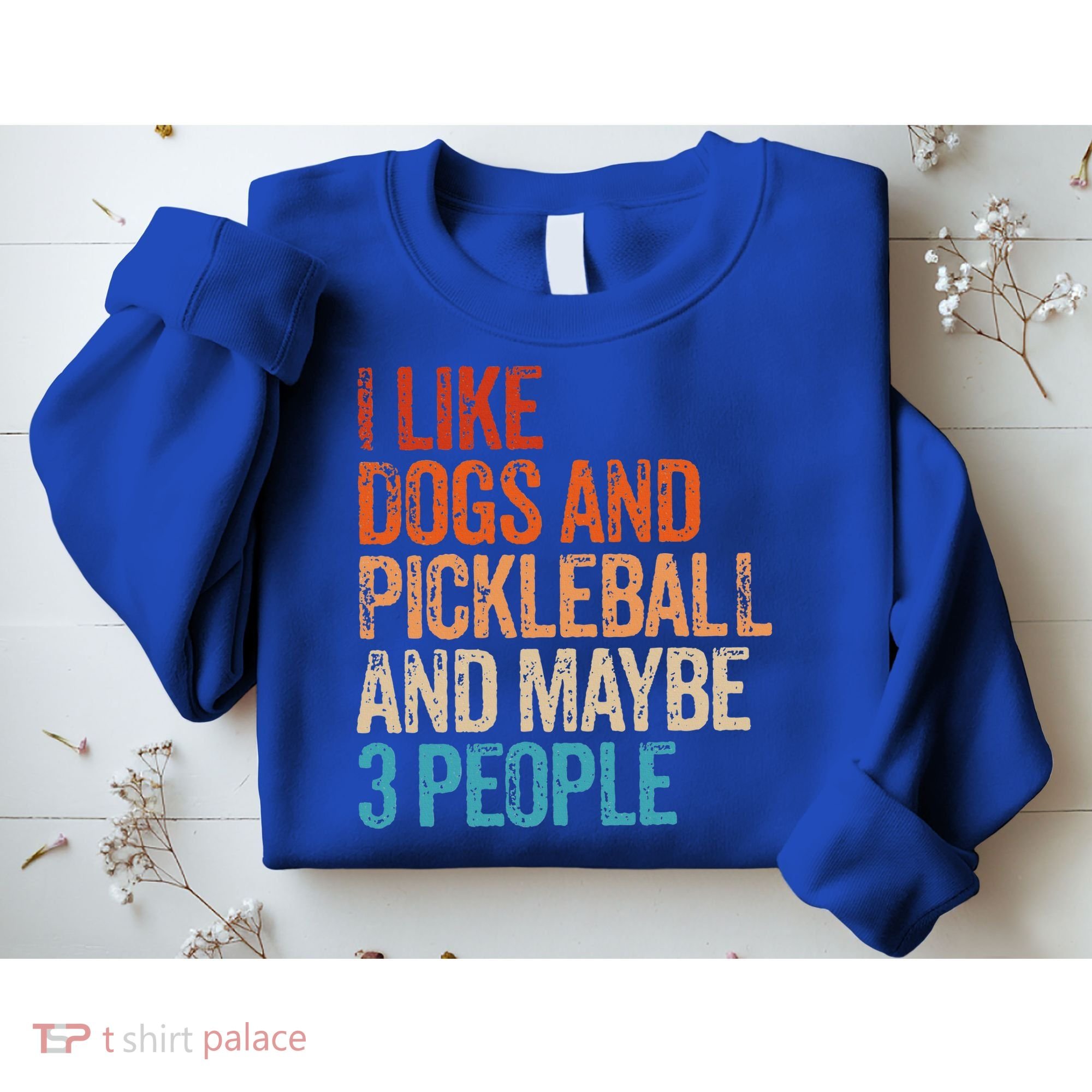 I Like Dogs Pickleball And Maybe 3 People Sweatshirt