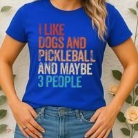 I Like Dogs Pickleball And Maybe 3 People Women's T-Shirt thumb 2