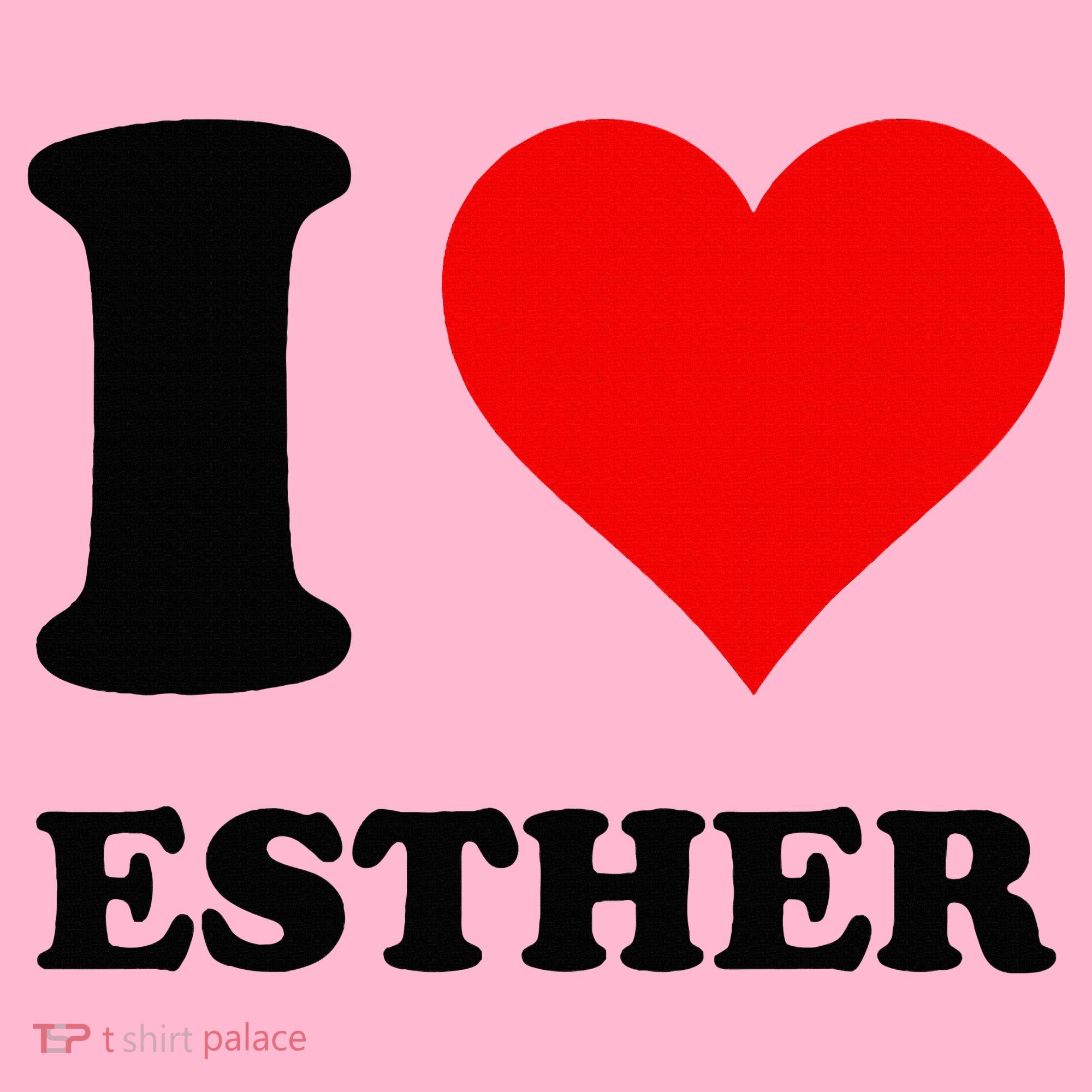 I Love Esther Coaster