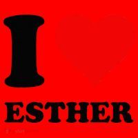 I Love Esther Santa Hat thumb 1