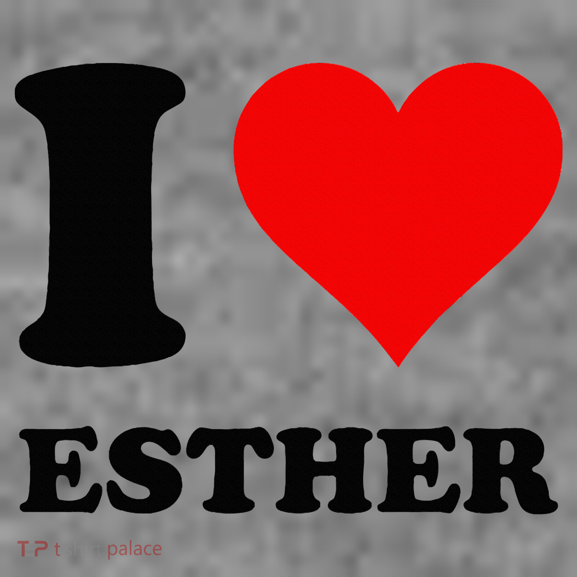 I Love Esther Toddler Hoodie