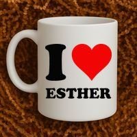 I Love Esther Coffee Mug thumb 2